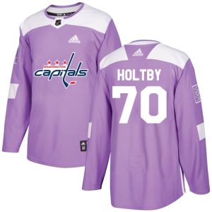 Washington Capitals Trikot #70 Braden Holtby Authentic Violett – Fights Cancer Practice